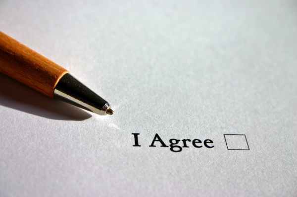 agree agreement ankreuzen arrangement