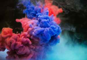 multicolored smoke